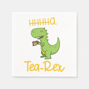 Dinosaur Tyrannosaurus Tea Rex Prehistoric Animal Napkin