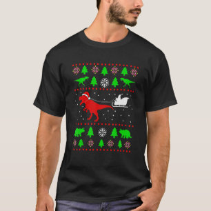 Dinosaur Ugly Christmas Sweater for adults kids