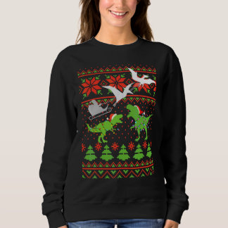 Dinosaur Ugly Christmas Sweater For Kids