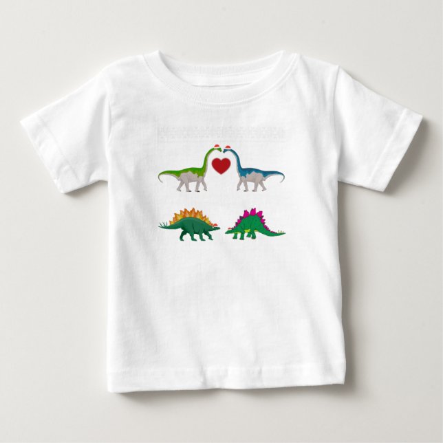 Dinosaur Ugly Christmas Sweater Funny Xmas Gift (Front)
