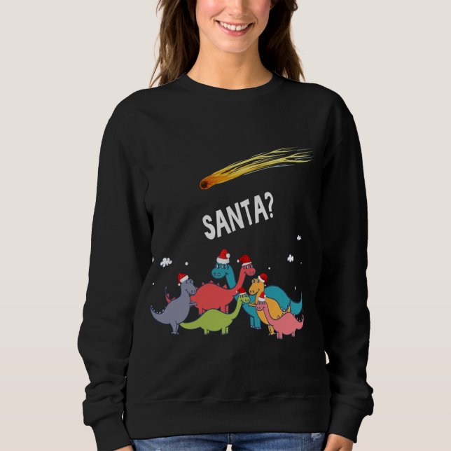 Dinosaur Ugly Christmas Sweater Merry Extinction S (Front)
