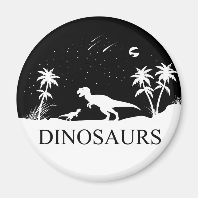 Dinosaur Under The Stars Magnet (Front)