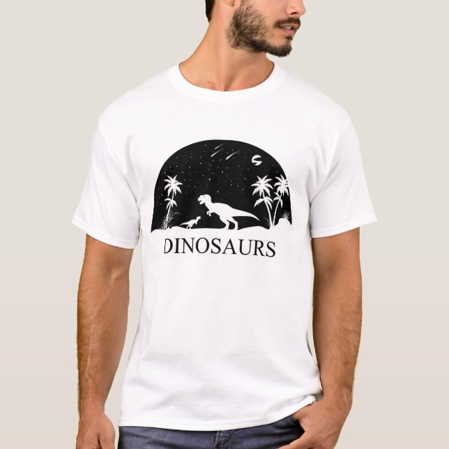 Dinosaur Under The Stars T-Shirt (Front)