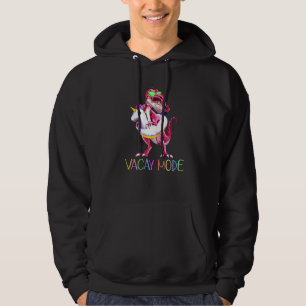 Dinosaur Unicorn Float Vacay Mode Kids Boys Girls Hoodie