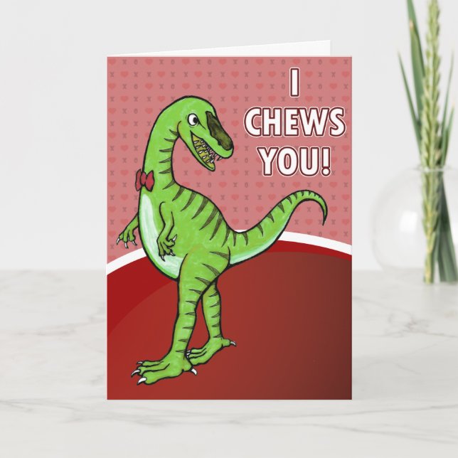 Dinosaur valentines card (Front)
