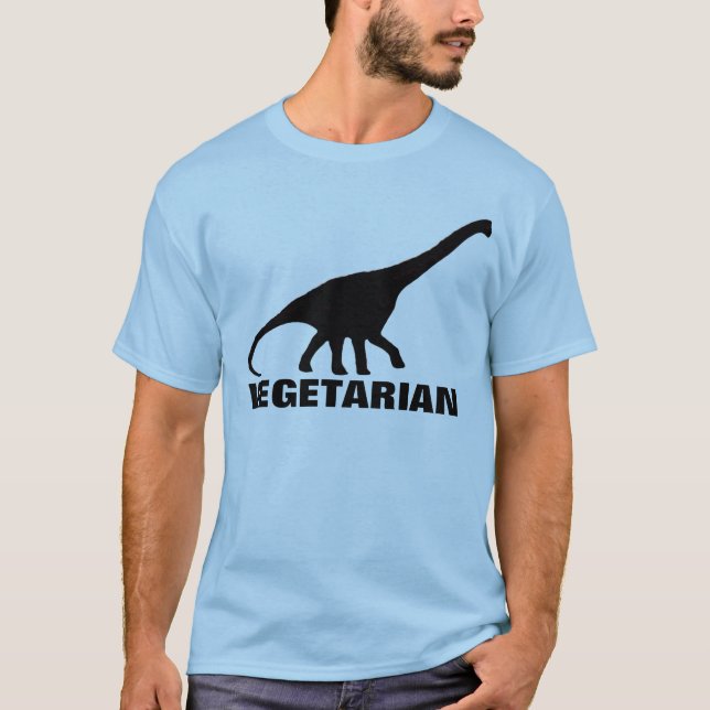 Dinosaur VEGETARIAN T-shirt (Front)
