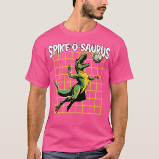 Dinosaur Volleyball Player Game Spikeosaurus Volle T-Shirt
