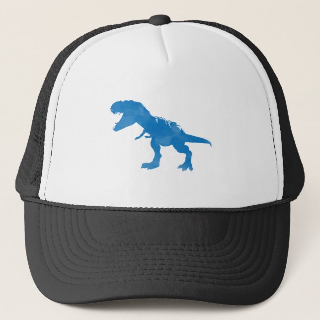 Dinosaur Watercolor Trucker Hat (Front)