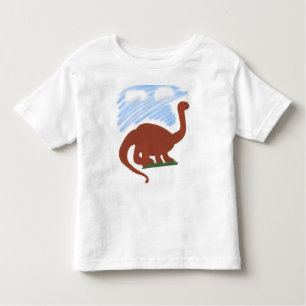 Dinosaur Whimsical Cartoon Art Toddler T-Shirt
