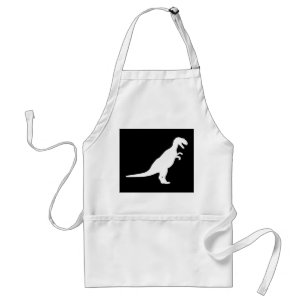 Dinosaur White Standard Apron