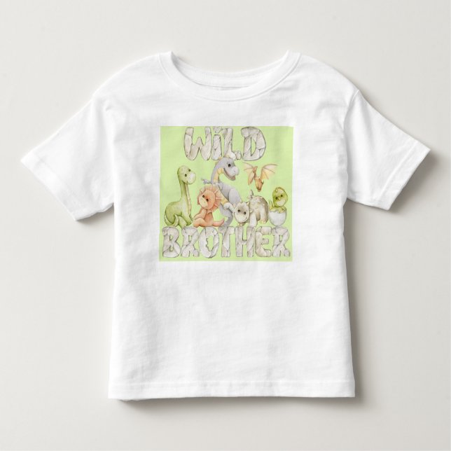 Dinosaur ‘wild brother’ toddler T-Shirt (Front)