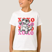 Dinosaur With Xoxo Pattern For Valentine's Day