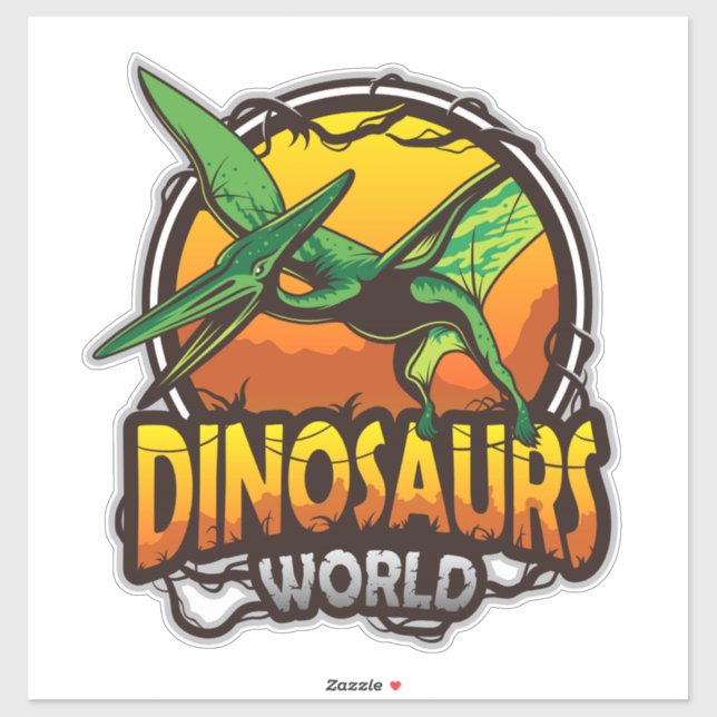 Dinosaur World Stickers (Sheet)