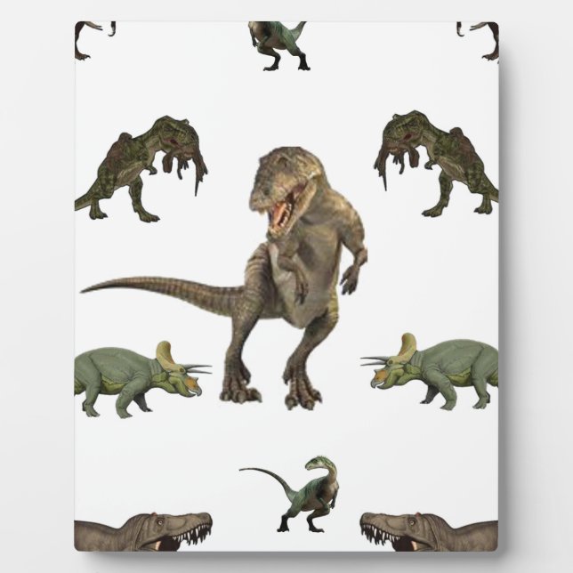 Dinosaur Wrapping Paper Plaque (Front)