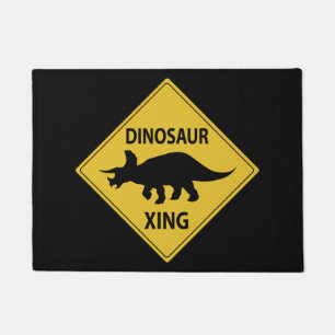 Dinosaur Xing Doormat