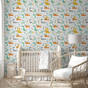 Dinosaurs Baby Nursery Wallpaper