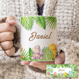 Dinosaurs Baby Two-Tone Coffee Mug