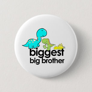 dinosaurs biggest big brother 6 cm round badge