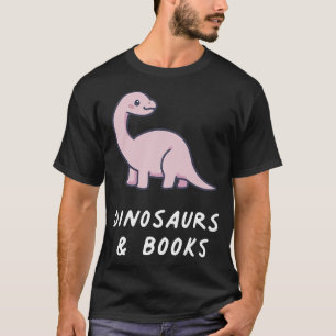 Dinosaurs & Books Kawaii Lover Anime Pastel Goth A T-Shirt