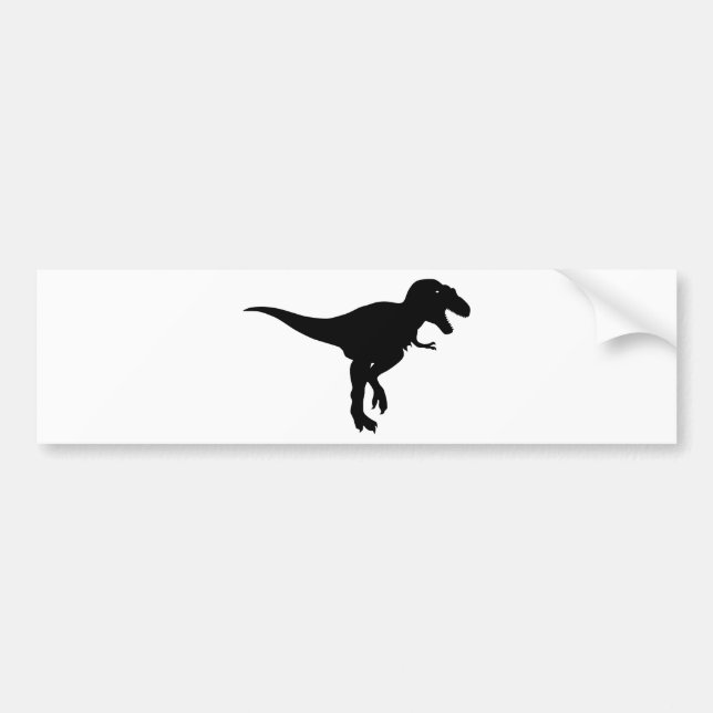 dinosaurs bumper sticker (Front)