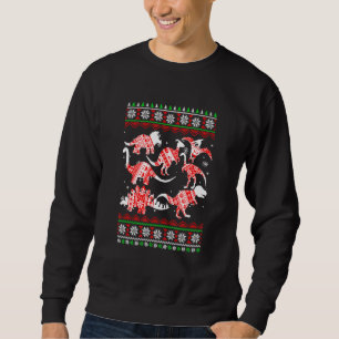 Dinosaurs Christmas T Rex Ugly Christmas Sweatshirt