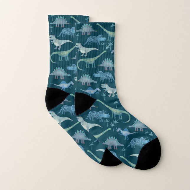 Dinosaurs Dark Pattern Socks (Pair)