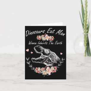 Dinosaurs Eat Man Woman Inherits The Earth Card