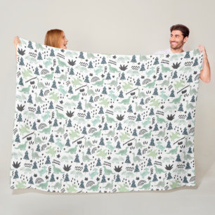 Dinosaurs! Fleece Blanket