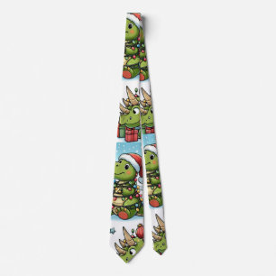 Dinosaurs for xmas Crew Socks Tie