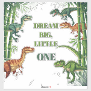Dinosaurs Friends Framed In Jungle Scene