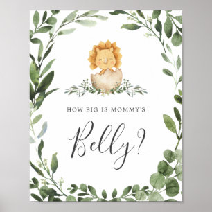 Dinosaurs Guess How Big is Mummy's Belly Sign