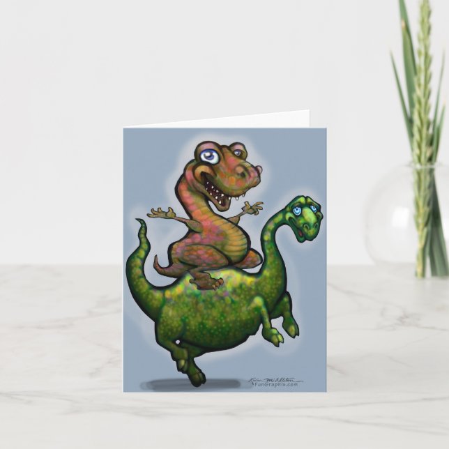 Dinosaurs Holiday Card (Front)