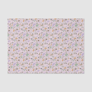 Dinosaurs in Pink Tissue Paper