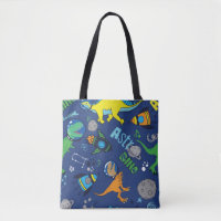 Dinosaurs in space hand drawn colour vintage seaml