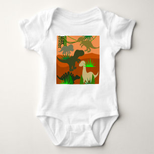 Dinosaurs in the Wild Baby Bodysuit