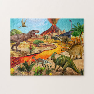 Dinosaurs Jigsaw Puzzle Tyrannosaurus gift for boy