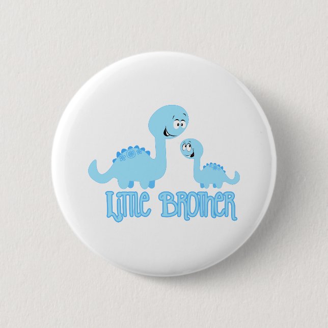 Dinosaurs Little Brother 6 Cm Round Badge (Front)