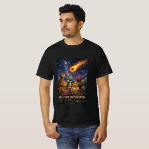 Dinosaurs Looking Up at Incoming Meteor T-Shirt