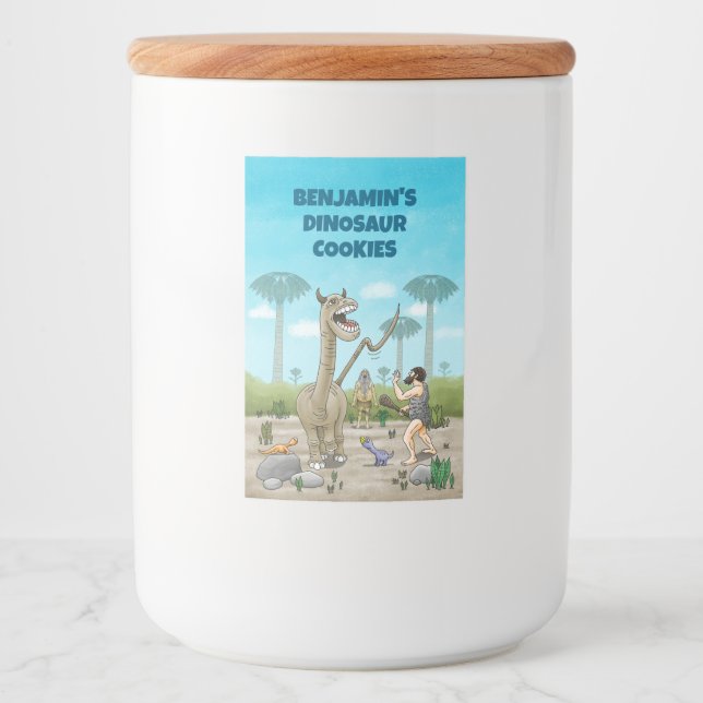  Dinosaurs meets the Stone Age Food Label (Front)