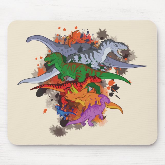 Dinosaurs Mouse Pad (Front)