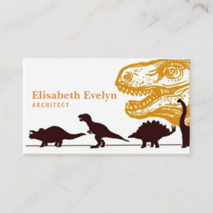 Dinosaurs museum exposition business card