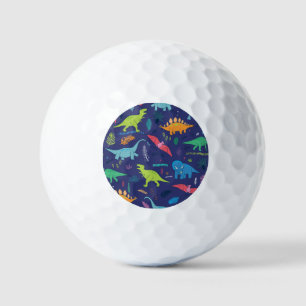 Dinosaurs Palms Tropical Vintage Pattern Golf Balls