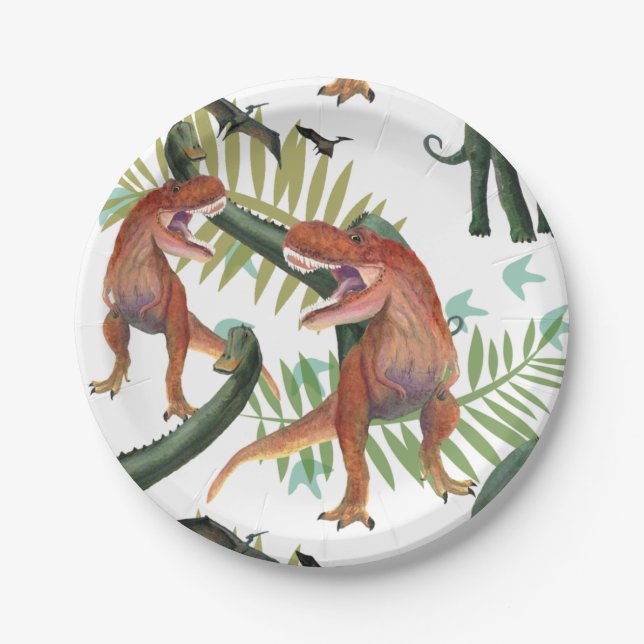 Dinosaurs Paper Plates (Front)