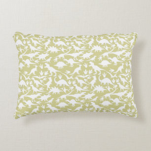 Dinosaurs pattern 01 w. Lyellow BG Decorative Cushion