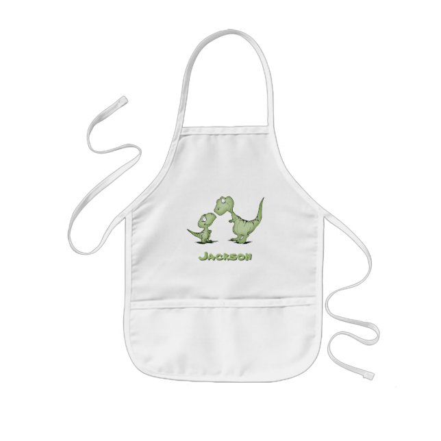 Dinosaurs Personalised Kids Apron (Front)