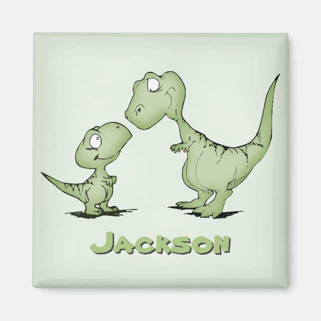 Dinosaurs Personalised Magnet (Front)