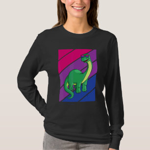 Dinosaurs Pride Bisexual Flag Lgbtq Proud Ally Pri T-Shirt