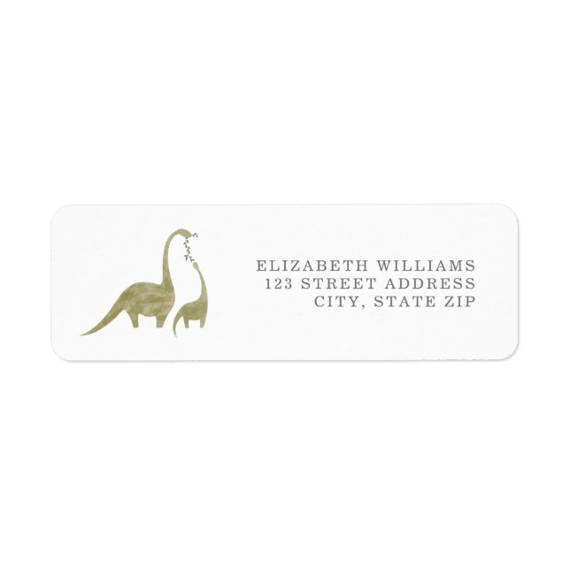 DinosaurS Return Address Label (Front)