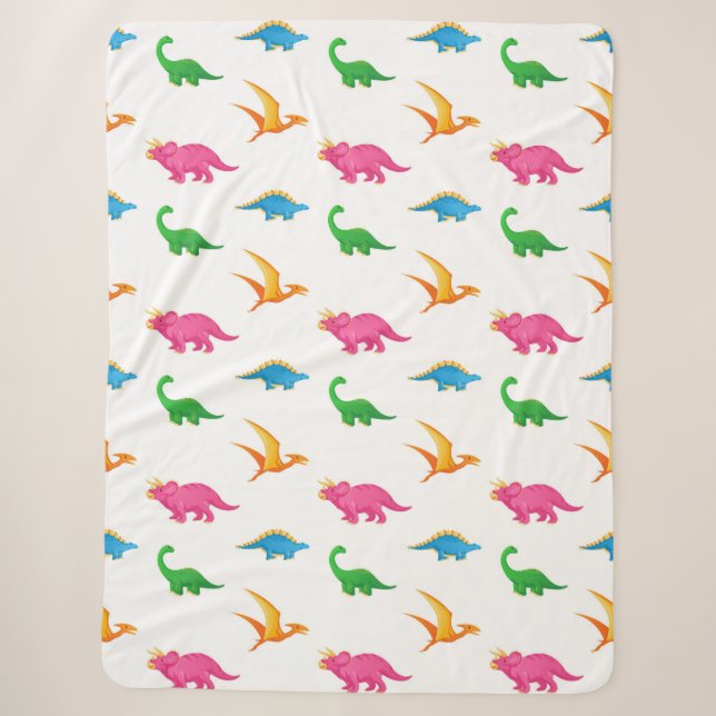 DINOSAURS SHERPA BLANKET (Front)