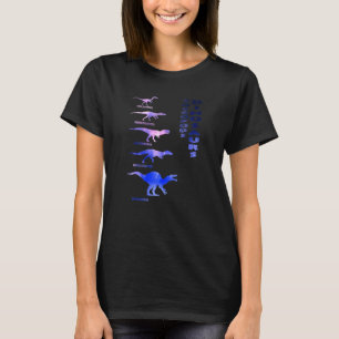 Dinosaurs Theropods Version Galaxy T-Shirt
